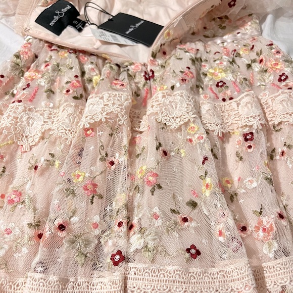 Needle & Thread Aramita Floral Lace Tulle Midi Dress (designer) size 4 US - Picture 13 of 16